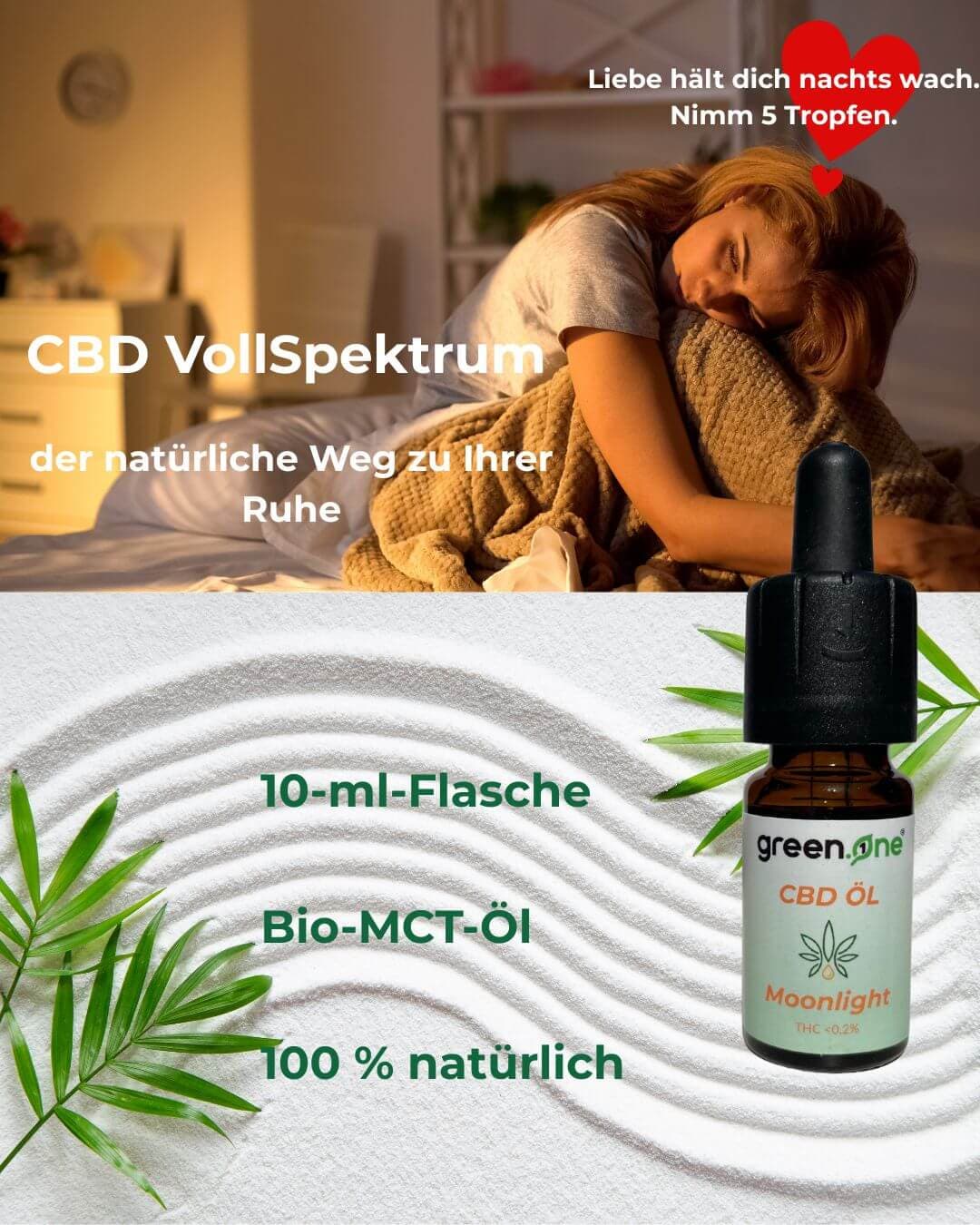 Moonlight CBD sleep oil with melatonin