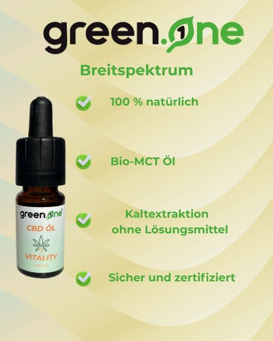 Vitality CBD oil 1000mg with Echinacea