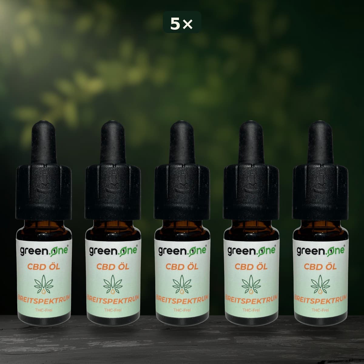 5× Breitspektrum — la reserva grande, claramente menos