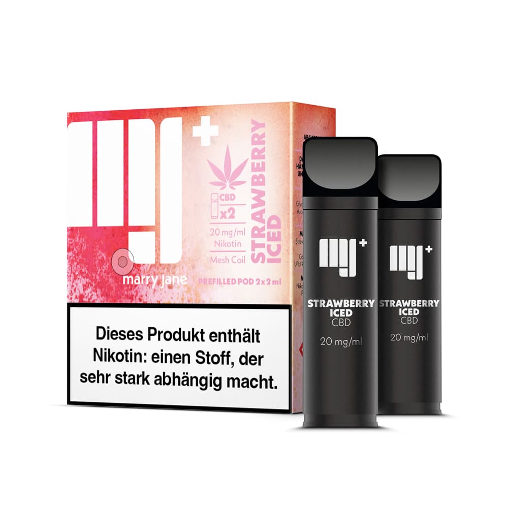 Marry Jane Patrone Nikotin CBD Strawberry Iced