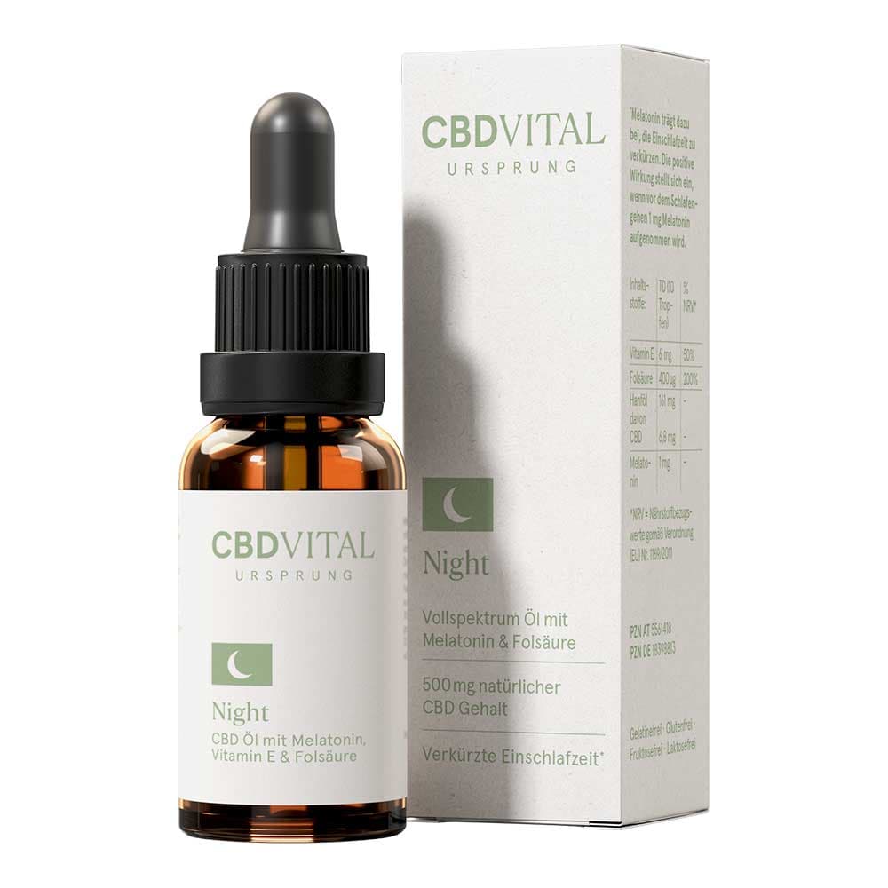 CBD Vital Öl Ursprung Nacht + Melatonin
