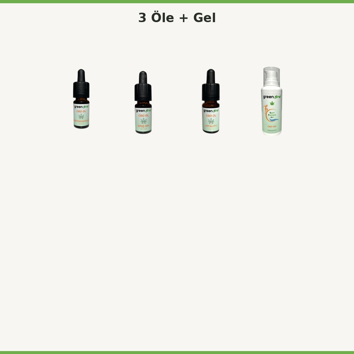 Set sport — trois huiles et le gel