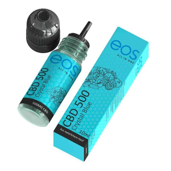 eos Crystal Blue 500mg CBD Liquid - Image 2