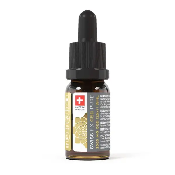 Swiss FX CBD Oil THC Free PURE 20% - Image 2